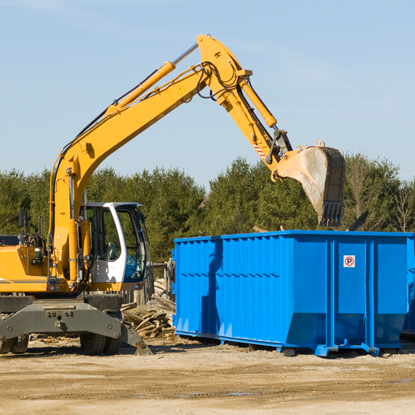 can i choose the location where the residential dumpster will be placed in Whitewater